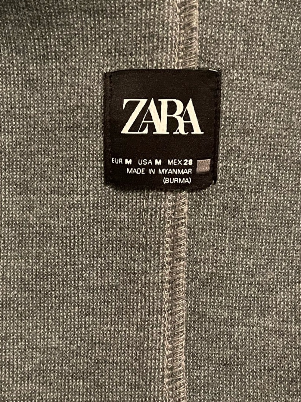 Zara Gray Coat . Size M - Picture 9 of 15